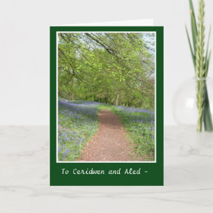 Bluebell Wood Greeting Card to Personalise