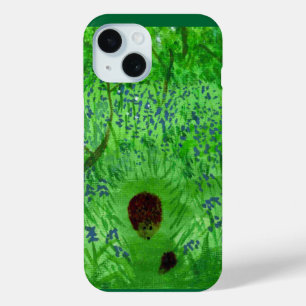 Bluebell Woodland Hedgehogs iPhone 15 Case
