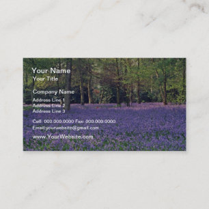 Bluebell Woods, England flowers Business Card