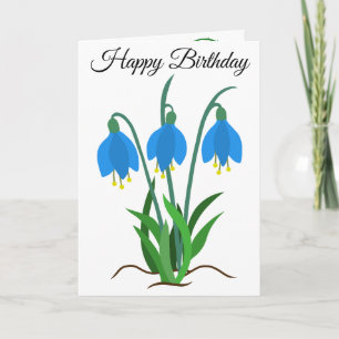 Bluebells Birthday Greeting Card