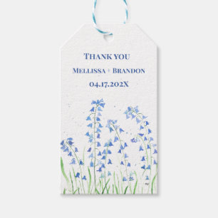 Bluebells Blue Floral Summer Wood botanical Gift Tags