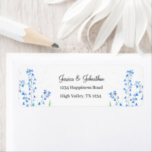 Bluebells Blue Floral Watercolor Wedding