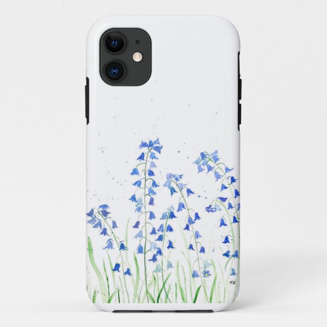 Bluebells blue flowers spring Case-Mate iPhone case (Back)
