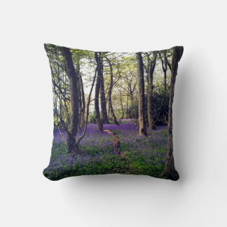 Bluebells forest Floral modern elegant Beautiful Cushion