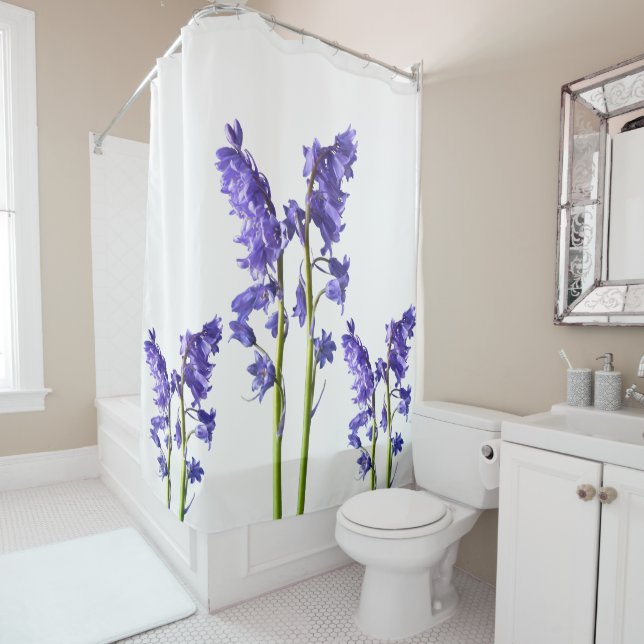 Bluebells, From the very Woods I Created! Shower Curtain (In Situ)