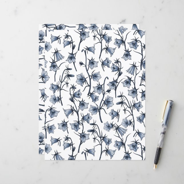 Bluebells, Harebells, Bellflowers (Front/Back In Situ)