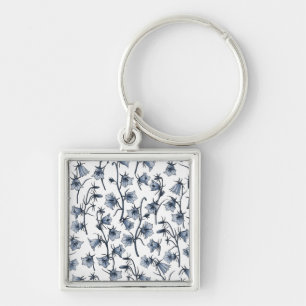 Bluebells, Harebells, Bellflowers Key Ring