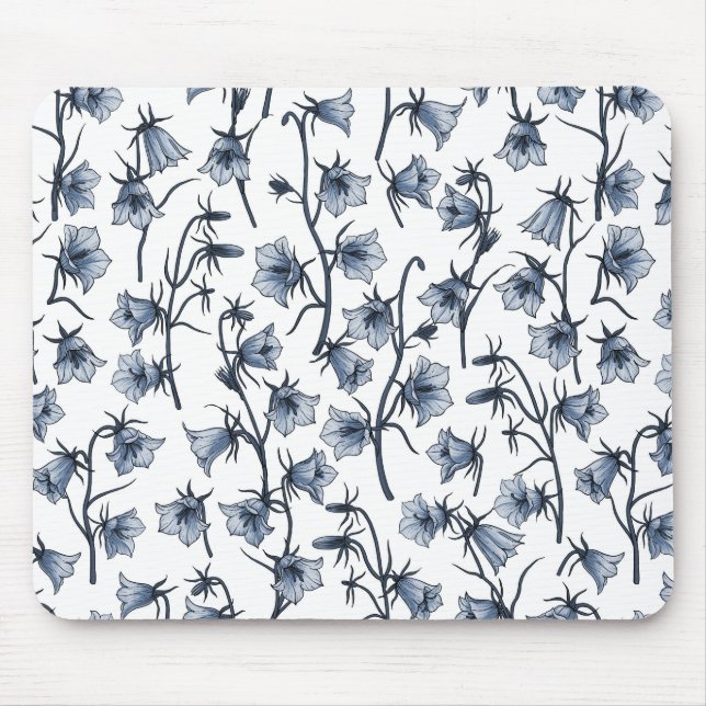 Bluebells, Harebells, Bellflowers Mouse Pad (Front)