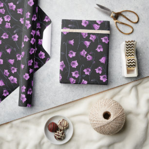 Bluebells, Harebells, Bellflowers Wrapping Paper