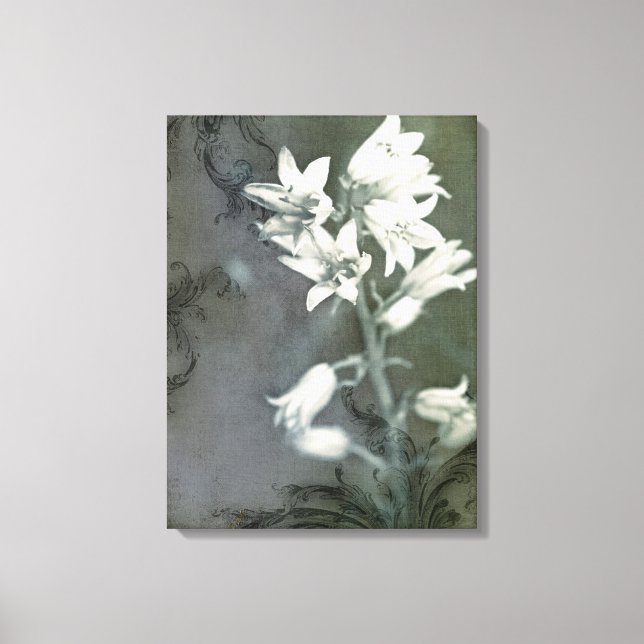 Bluebells in Black & White Canvas Print (Front)