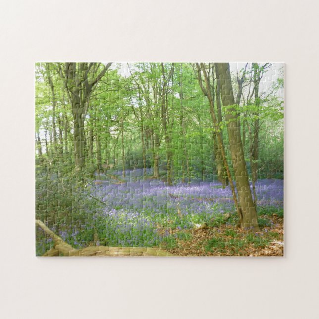 Bluebells in Woods Jigsaw Puzzle (Horizontal)
