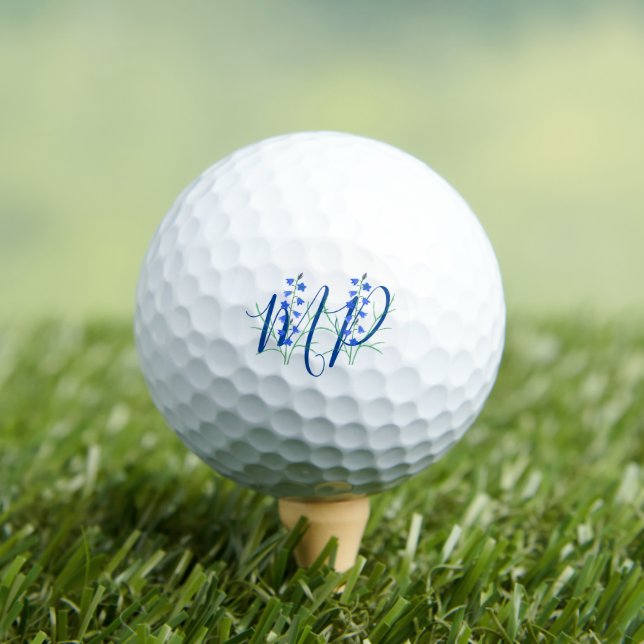 Bluebells Monogram Golf Balls (Insitu Tee)