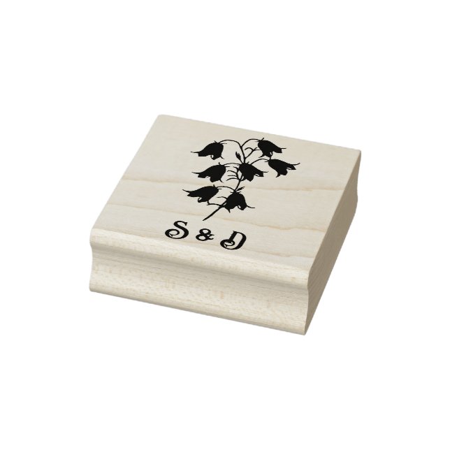 Bluebells Rubber Wedding Stamp (Stamp)