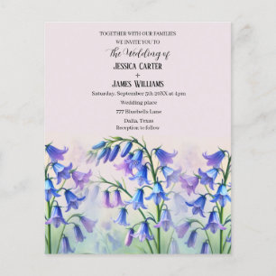 Bluebells Watercolor Floral Country Wedding