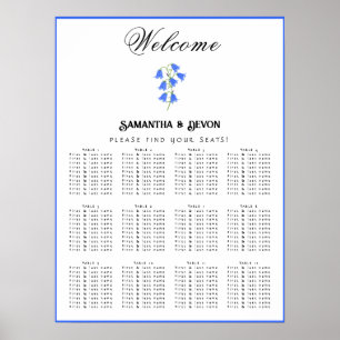 Bluebells Wedding Seating Chart