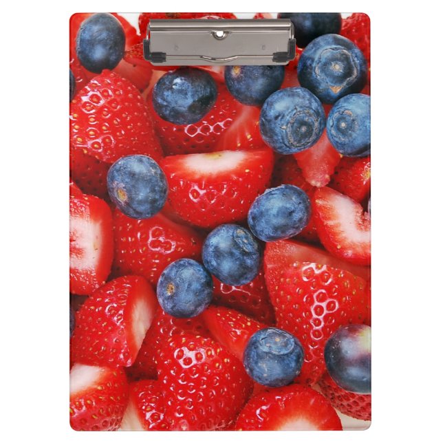Blueberries and strawberries clipboard (Front)