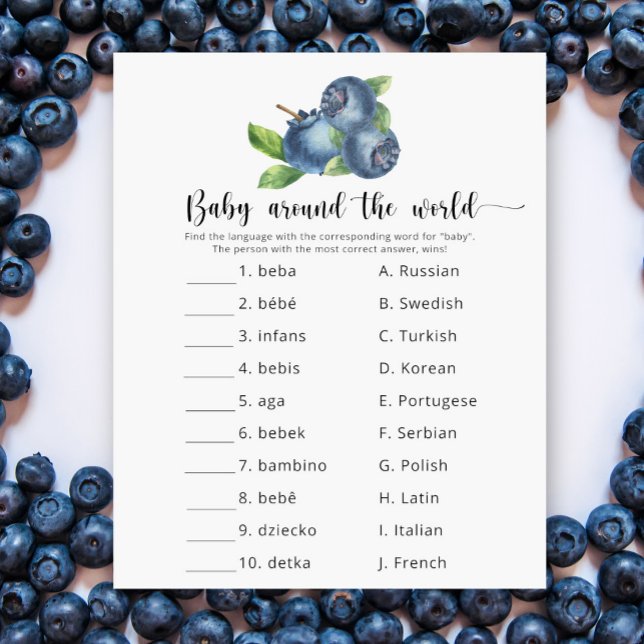 Blueberries - Baby around the world game (Creator Uploaded)