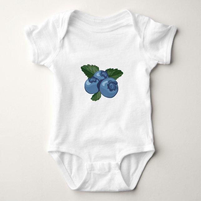 Blueberries Baby Bodysuit (Front)
