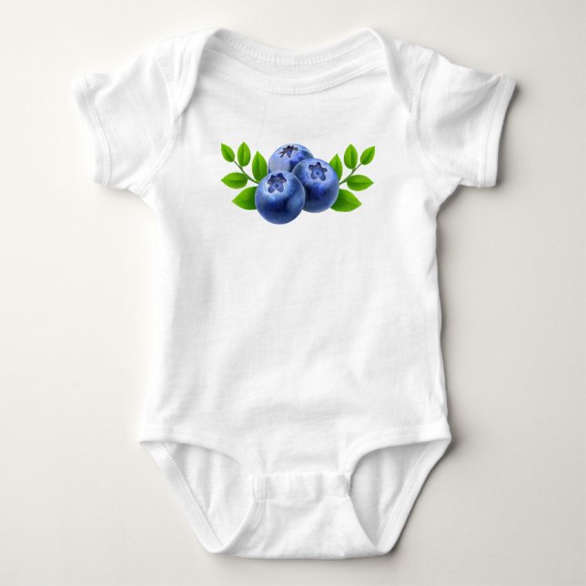 Blueberries Baby Bodysuit (Front)