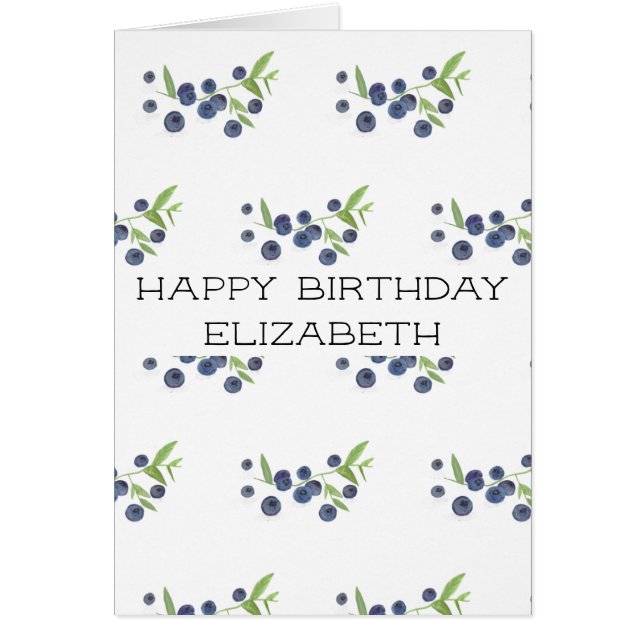 Blueberries blueberry Birthday Fruit Fresh Berries (Front)