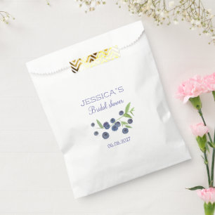 Blueberries Blueberry Fruits Bridal Shower Party Favour Bags