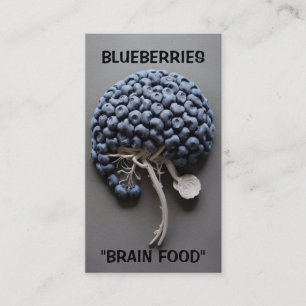 Blueberries Brain Food Business Card