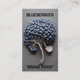 Blueberries Brain Food Business Card