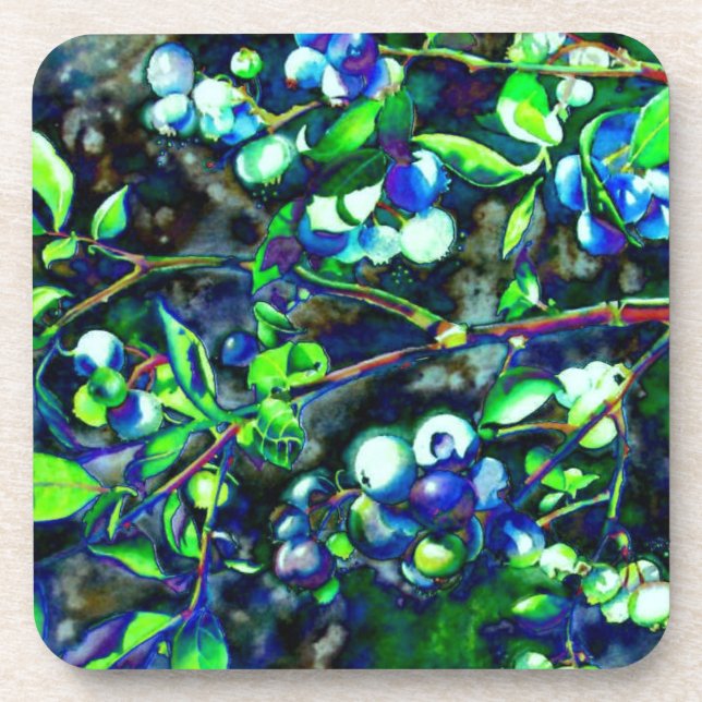 Blueberries Coaster (Front)