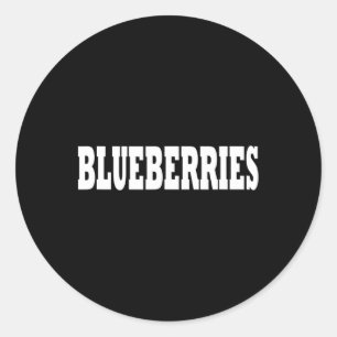 Blueberries Costume Halloween Classic Round Sticker