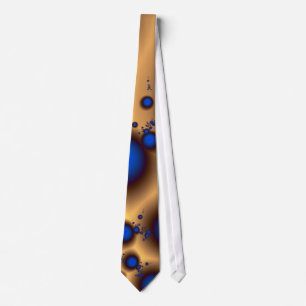 Blueberries Cute Abstract Fractal Art Tie