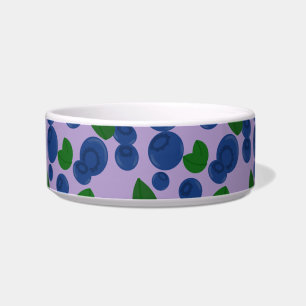 Blueberries Dog Bandana  Bowl