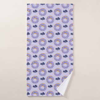 Blueberries Donut Bath Towel