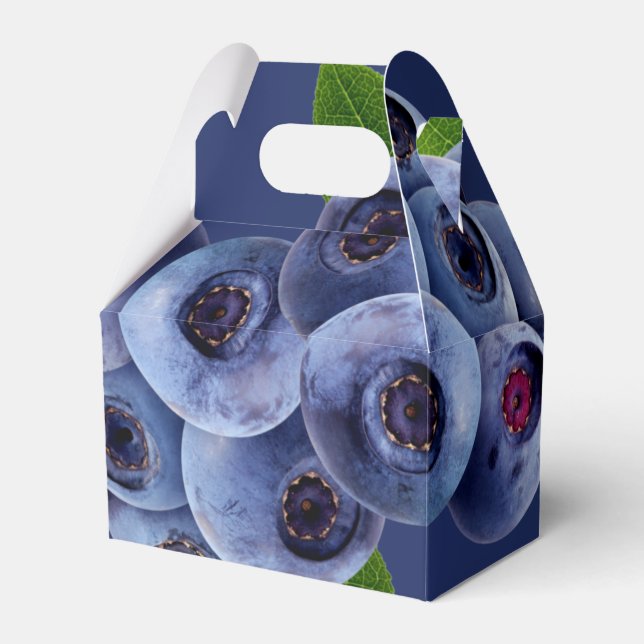 Blueberries Fruit  Favour Box (Front Side)