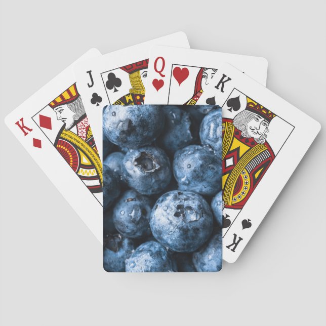 Blueberries Fruit Playing Cards (Back)