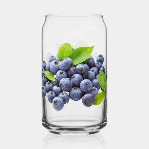 BLUEBERRIES glass tumbler   m3galleryStudio