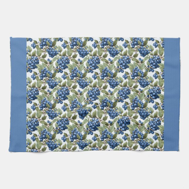 Blueberries Kitchen Towel (Horizontal)