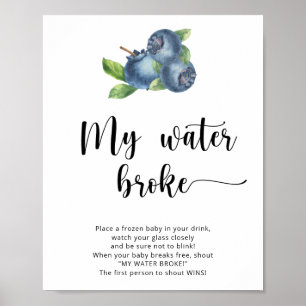 Blueberries - my water broke game poster