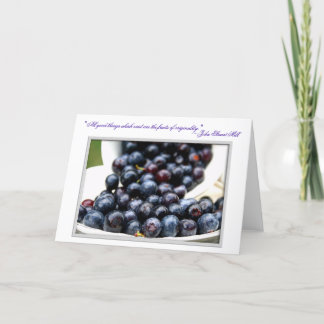 Blueberries of Summer Thank You Card