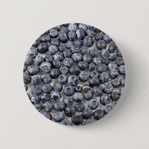 Blueberries on Glass 6 Cm Round Badge