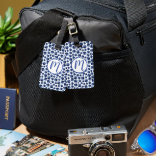 Blueberries Print Fruit Pattern Luggage Tag