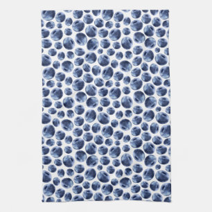 Blueberries Print Fruit Pattern Tea Towel