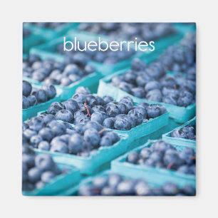 Blueberries Refrigerator Magnet