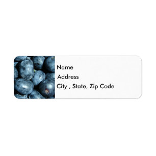 Blueberries Return Address Label