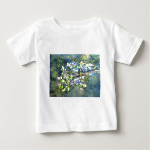 Blueberries, romantic fruit Watercolor painting Baby T-Shirt