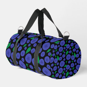 Blueberries Seamless Pattern Duffle Bag