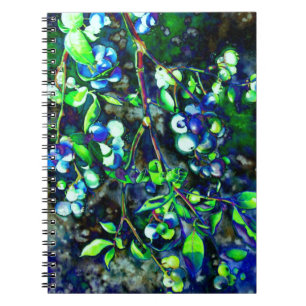 Blueberries Spiral Notebook
