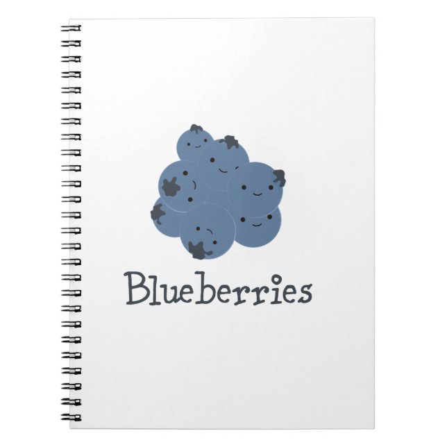 Blueberries Spiral Notebook (Front)