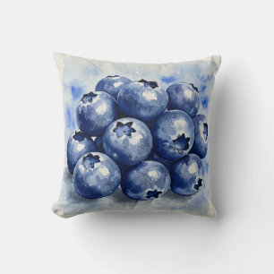 Blueberries Summer Pillow