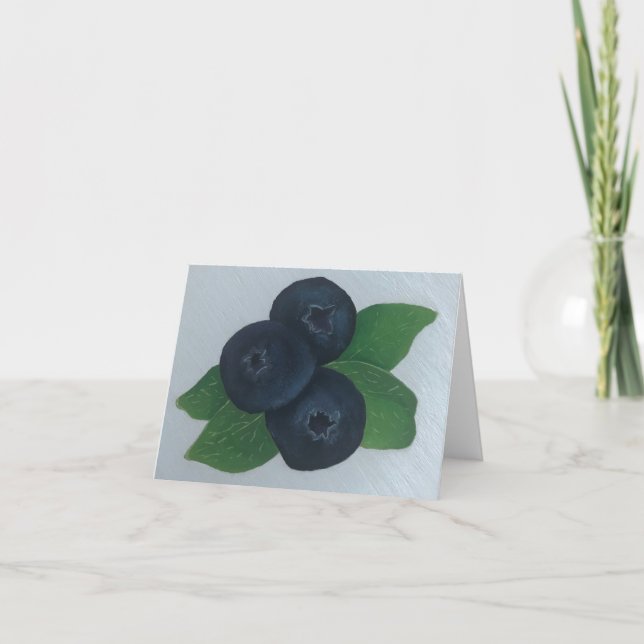 Blueberries Thank You Card (Front)