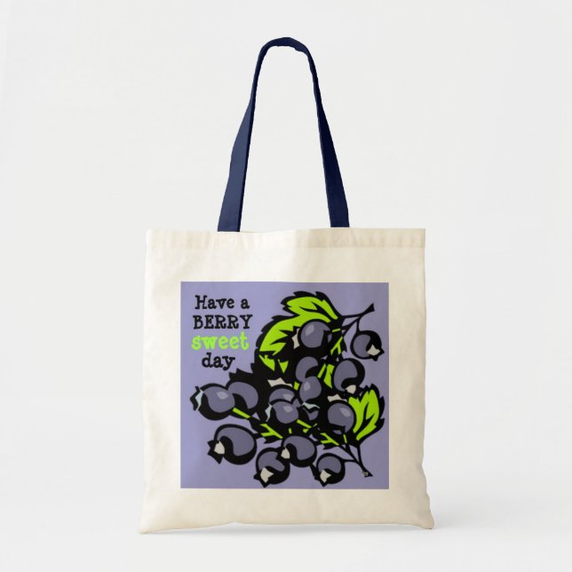Blueberries Tote Bag (Front)